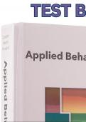 Test Bank for Applied Behavior Analysis 3rd Edition by John Cooper, Timothy Heron & William Heward  - Complete Elaborated and Latest Test Bank. ALL Chapters(1-31)Included and Updated