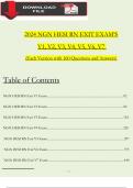 2024 RN Hesi Exit V1, V2, V3, V4, V5, V6, V7, Each Exam with 160 NGN Questions And Answers, 100% Verified Newest Version