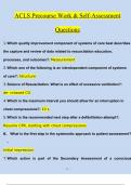 ACLS Precourse Work & Self-Assessment Questions and Answers (2024 / 2025) (Verified Answers)