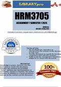 HRM3705 Assignment 7 (COMPLETE ANSWERS) Semester 1 2024 - DUE 20 May 2024