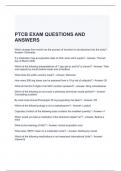PTCB EXAM QUESTIONS AND ANSWERS 2024 /GRADED A