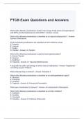 PTCB Exam Questions and Answers-Graded A