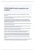 PTCB EXAM Practice questions and answers 100% correct