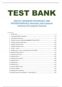 TEST BANK FOR  NUR 631 ADVANCED PHYSIOLOGY AND PATHOPHYSIOLOGY Questions with Complete solutions| 28 Complete Versions