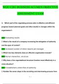 WGU C201 Business Acumen Objective Assessment questions & Answers 2024 ( A+ GRADED 100% VERIFIED)