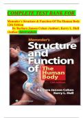 COMPLETE TEST BANK FOR   Memmler's Structure & Function Of The Human Body 12th Edition By Barbara Janson Cohen (Author), Kerry L. Hull (Author) latest update 