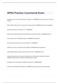 APEA Practice 2 proctored Exam