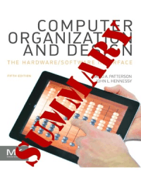 Computer Organization and Design - Summary