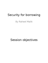 Security for borrowing