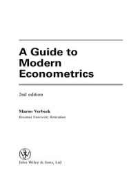 A  Guide to Modern Econometrics: Marno Verbeek (2nd edition)