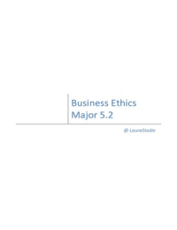 Samenvatting business Ethics