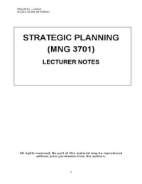 BUSINESS PLANNING - MNG3701