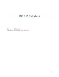 Business Communications 3.2 Syllabus H1,2,3,4,5