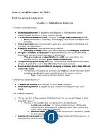 International Business for E&BE midterm summary (in only 25 pages!)