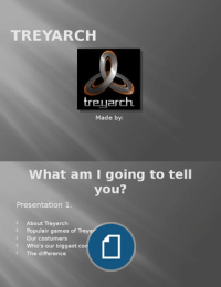 Presentatie Engels over Treyarch