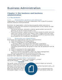 samenvatting business administration 1-5