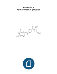 Moleculen Practicum 2 ADH-activiteit in gistcellen