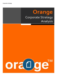 Corporate Strategy Report Orange company