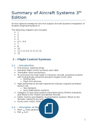 Aircraft Systems Integration Summary Block 6 Engineering