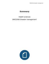 BMZ2006 - Disaster management