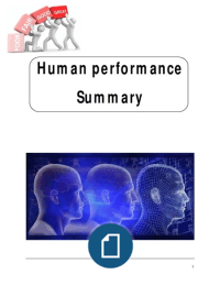 Human Performance Summary