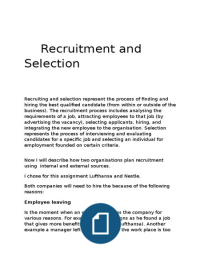 UNIT 13 Recruitment and Selection in Business P1
