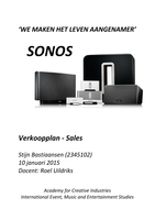 Salesplan Sonos