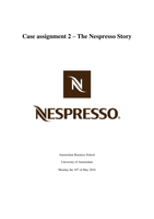 Case 2, Nespresso 2016