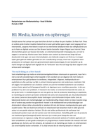 Basisprincipes van Mediamarketing H1 t/m 5