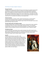 Samenvatting VMT 2 in het engels/ Summary on early modern history 2 in english