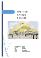 Onderzoeksrapport Megabioscoop Jaarbeursplein Utrecht (Onderzoeksvaardigheden)