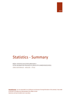 Statistics 20 Steps Summary Hanze