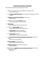 Kahoet test exam questions&answers