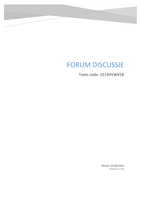 Forumdiscussie 2e jaar MWD inholland