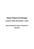Heart Failure & Therapy: Slide information + notes 