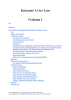 European union law Problem 2, 3, 4, 5, 6, 7 and 8 