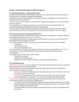 Molecular Regulation of Health and Disease (HAP-31806) - Summary Chapter 3