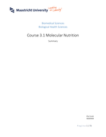 3.1 Molecular Nutrition course summary