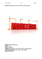 BTEC Level 3 | Unit 3 - Introduction to Marketing [ Grade: D ]