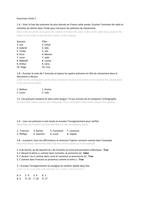 Homework French Beginners - Excercices Unité 1 