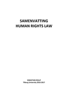 Samenvatting Human Rights Law Tilburg University 2016/2017
