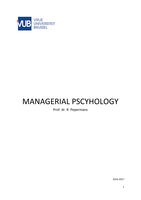 Managerial psychology H1-H6