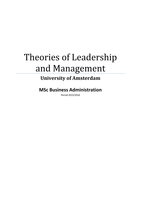 Theories of Leadership and Management