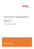 Controle beginselen blok 6