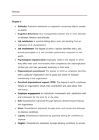 Glossary of chapters 3,4,6,9,12,14 Organizational Psy