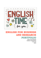 English for business and research portfolio