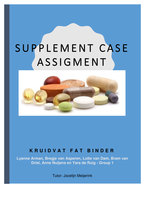 Supplement Case on Kruidvat vetbinder Total assignment 