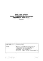 Complete Research Protocol nr. 1 on the use of urinary biomarkers in the assessment of dietary fructose and sucrose intake 