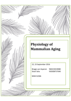 Practical Report on Physiology of Mammalian Ageing