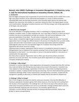 Summaries for Innovation Management(EBB107A05) - 12 Required articles - University of Groningen